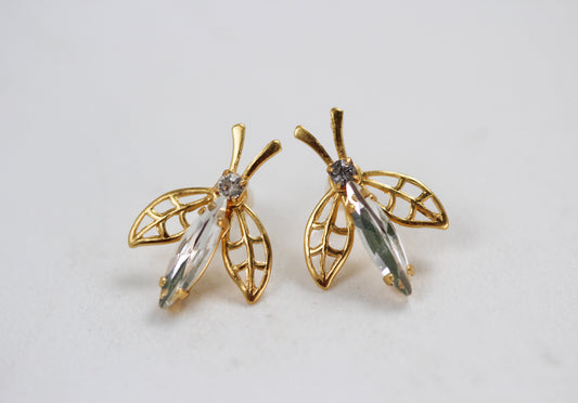 Made to Order * Crystal Bee Earrings