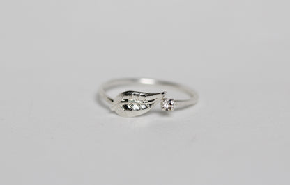 Preorder * Roxanne Crystal Leaf Ring